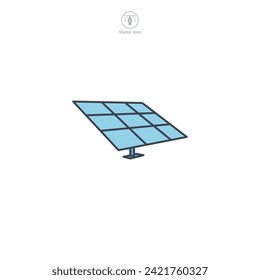 Solar Panel Icon symbol vector illustration isolated on white background