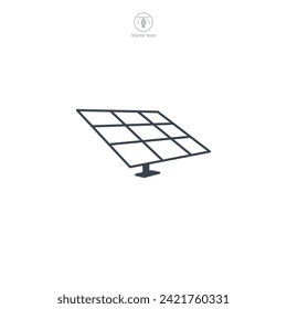 Solar Panel Icon symbol vector illustration isolated on white background