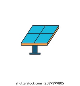 Solar Panel icon symbol vector illustration isolated on white background