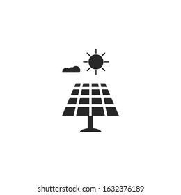 Solar panel Icon template color editable. Solar panel symbol vector sign isolated for graphic and web design.
