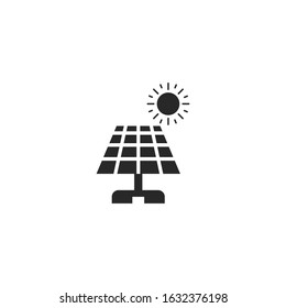Solar panel Icon template color editable. Solar panel symbol vector sign isolated for graphic and web design.