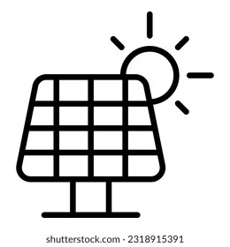 solar panel icon with transparent background