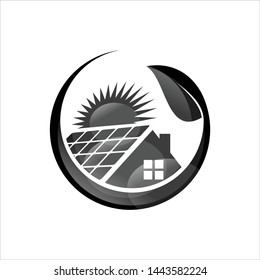 Solar panel icon trendy and modern symbol for graphic and web design.