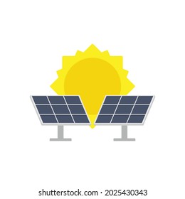 Solar Panel Icon Two Solar Panels Stock Vector (royalty Free 