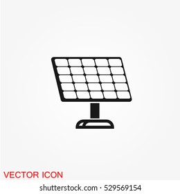 Solar panel Icon vector