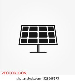 Solar Panel Icon Vector