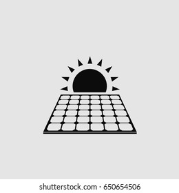 Solar panel Icon vector