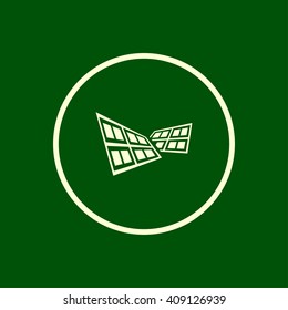 solar panel icon. vector eps10 icon
