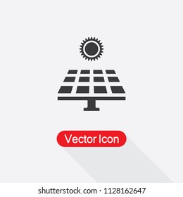 Solar Panel Icon Vector Illustration Eps10