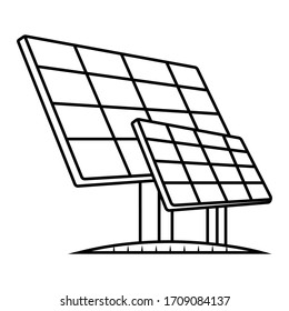 Solar panel icon vector illustration