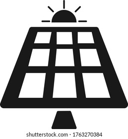 Solar panel icon vector illustration