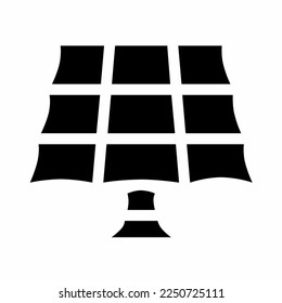 Solar panel icon vector illustration. Stock vector.