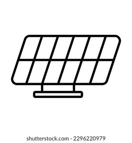 solar panel icon, solar vector, panel illustration