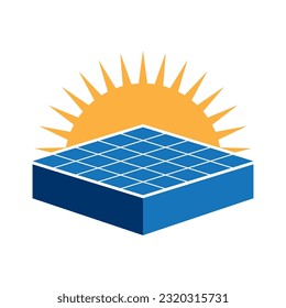 Solar panel icon vector illustration symbol design