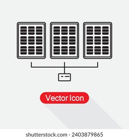 Solar Panel Icon Vector Illustration Eps10