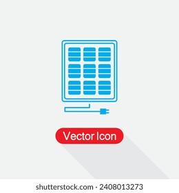 Solar Panel Icon Vector Illustration Eps10