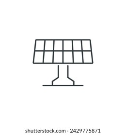 Solar panel icon, vector illustration