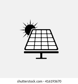 Solar panel icon. Vector illustration.