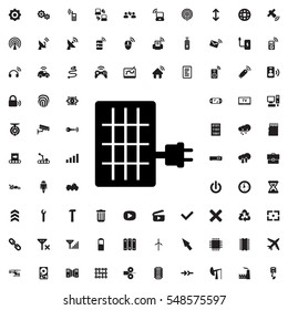 solar panel icon vector illustration sign symbol
