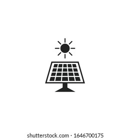 solar panel Icon vector sign isolated for graphic and web design. solar panel symbol template color editable on white background.