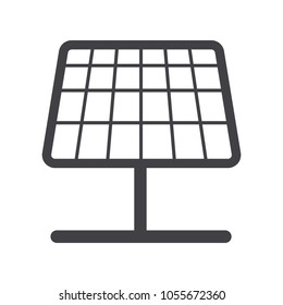 solar panel Icon vector. Simple flat symbol.