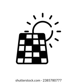 Solar Panel icon vector stock illustration