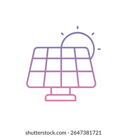 Solar Panel Icon vector stock illustration