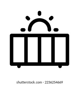 Solar Panel Icon Vector Symbol Design Illustration