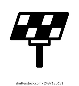 Solar Panel Icon Vector Symbol Design Illustration