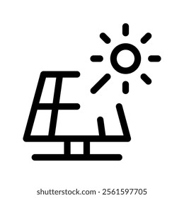 Solar Panel Icon Vector Symbol Design Illustration