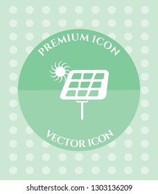 Solar Panel Icon for Web. Application, Software & Graphic Design.