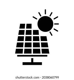 Solar Panel icon  for web and mobile, flat design. Vector  icon on  white background