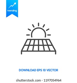 Solar panel icon and wind turbine icon.