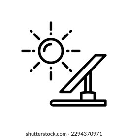 solar panel icon for your website, mobile, presentation, and logo design.