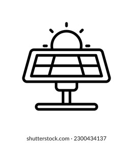 solar panel icon for your website design, logo, app, UI.