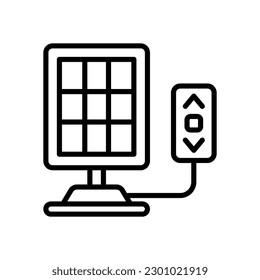 icono del panel solar para tu diseño de sitio web, logotipo, aplicación, interfaz de usuario.