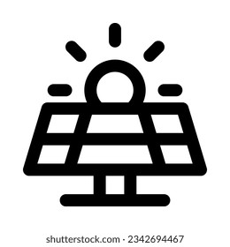 solar panel icon for your website, mobile, presentation, and logo design.