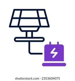solar panel icon for your website, mobile, presentation, and logo design.