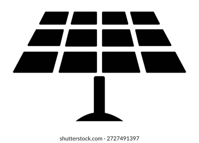Solar Panel Icons and Installation Illustration – Clean Energy, Photovoltaic System, Renewable Power and Sustainable Technology Vector Se