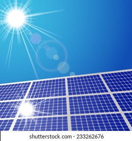 Solar panel illustration