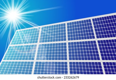 Solar panel illustration