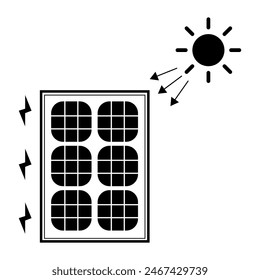 Solar Panel Illustration Vector Design