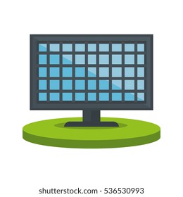 solar panel isolated icon