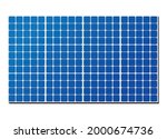 Solar panel isolated on white background. Graphic vector