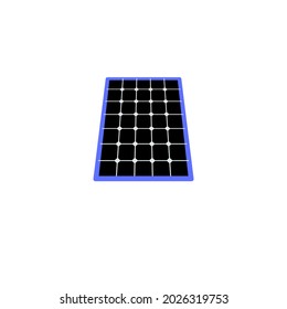 Solar panel isolated on white background