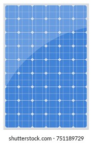 Solar panel isolated on a white background. Vector