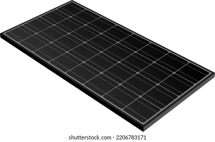 Solar panel isolated vector illustration.