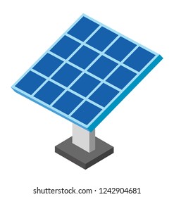 Solar Panel Isometric Icon