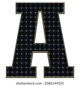 Solar Panel Letters - Letter A