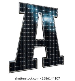 Solar Panel Letters - Letter A